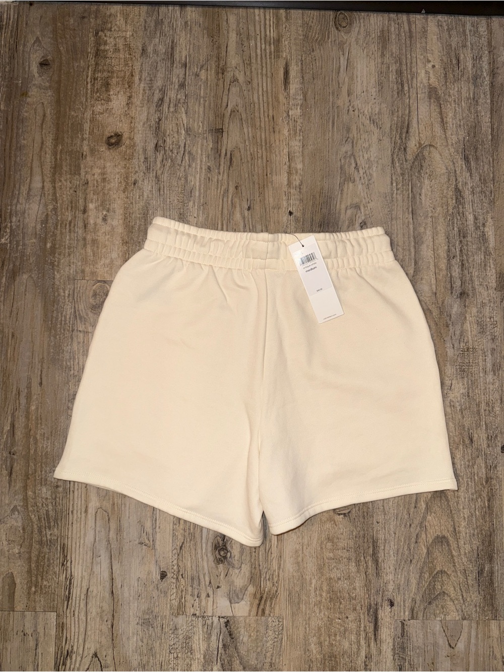 NWT Calvin Klein Cream Drawstring Athletic Shorts MEDIUM - Picture 2 of 7